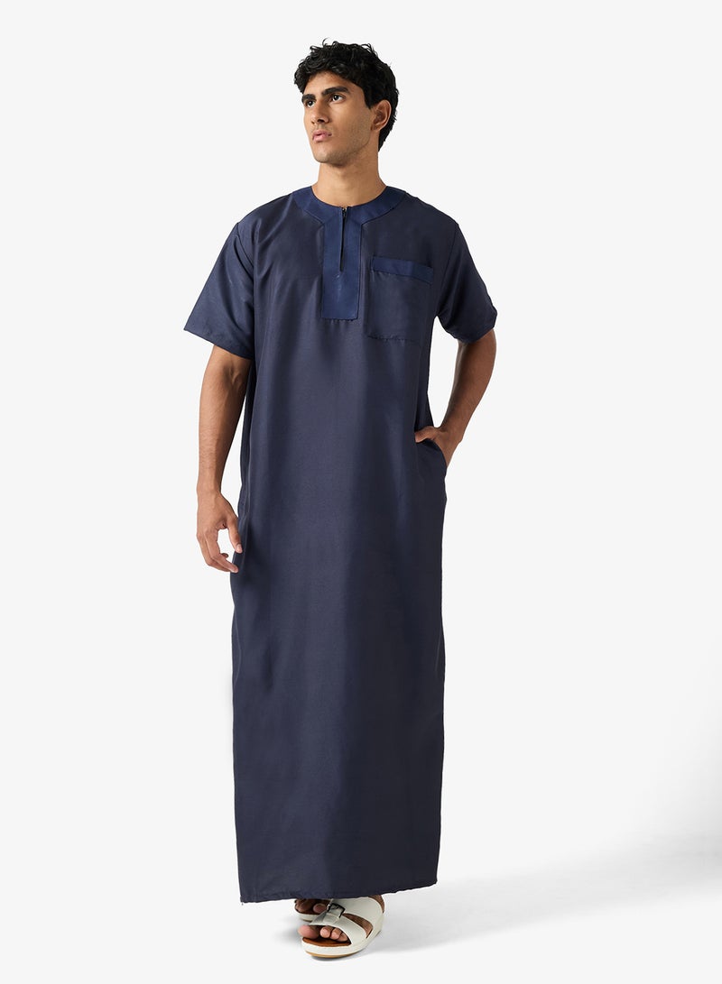 Robert Wood Round Neck Classic Thobe - Image 1